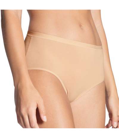 Natural Comfort Brief Highwaist Beige – Beige brieftrosor från Calida