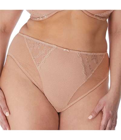 Charley High Leg Brief Beige – Beige brieftrosor från Elomi