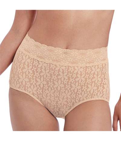 Halo Lace Full Brief Skin – Beige brieftrosor från Wacoal