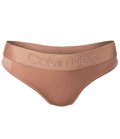 Tonal Logo Thong Beige – Beige Stringtrosor från Calvin Klein