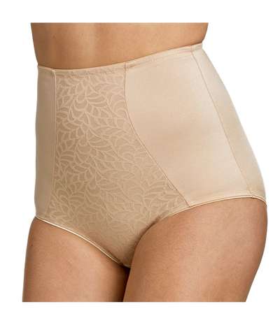 Miss Mary Jacquard Delight High Waist Panty Beige – Beige Trosor från Miss Mary of Sweden