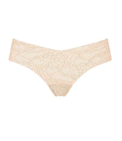 Light Lace 2.0 Brazil Panty Beige – Beige Trosor från Sloggi