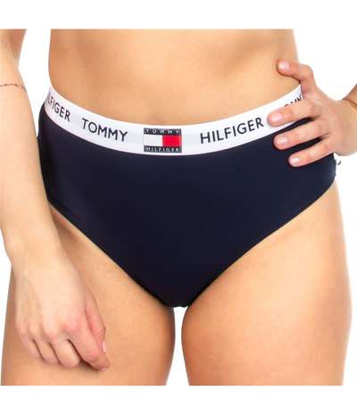 Tommy 85 High Waist Bikini Brief Navy-2 – Blåa brieftrosor från Tommy Hilfiger