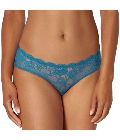 Tempting Lace Hipster Petrol – Blåa hipstertrosor från Triumph