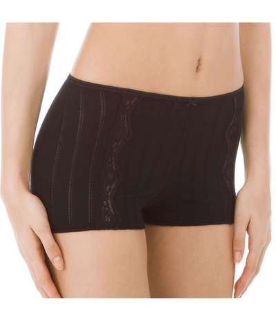 Etude Toujours High-Waist Panty Black – Svarta Boxertrosor från Calida