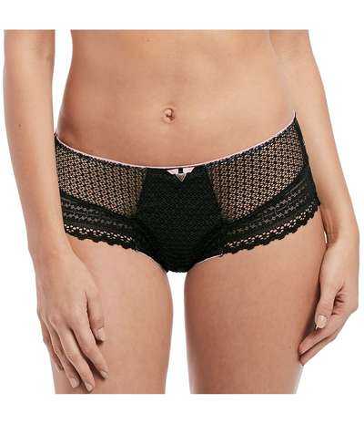 Daisy Lace Short Black – Svarta boxertrosor från Freya