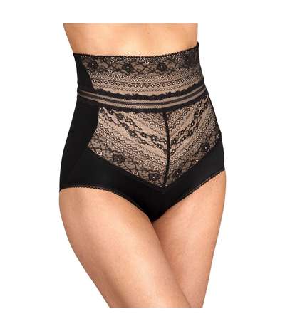 Miss Mary Lace Vision High Waist Panty Girdle Black – Svarta Boxertrosor från Miss Mary of Sweden