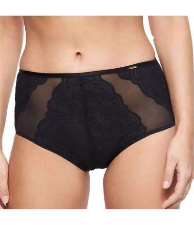 Pyramide High Waisted Brief Black – Svarta brieftrosor från Chantelle