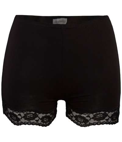 Lace Boxer Brief Black – Svarta brieftrosor från Damella