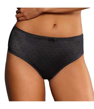 Emily High Waist Brief Plus Black – Svarta brieftrosor från Rosa Faia