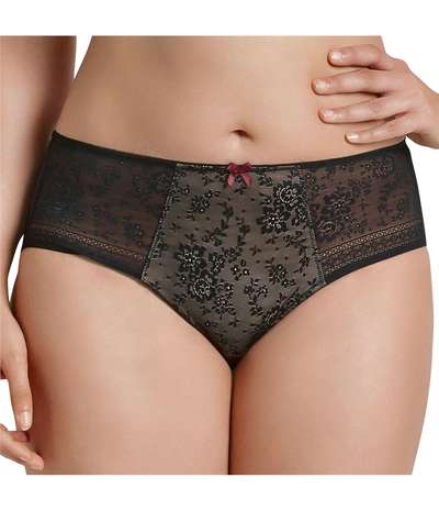 Fleur High Waist Brief Black – Svarta brieftrosor från Rosa Faia