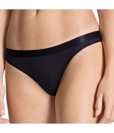 Natural Joy Thong Black – Svarta Stringtrosor från Calida