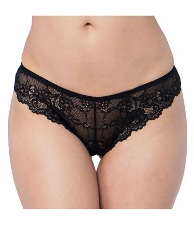 Tempting Lace Brazilian String  Black – Svarta Stringtrosor från Triumph