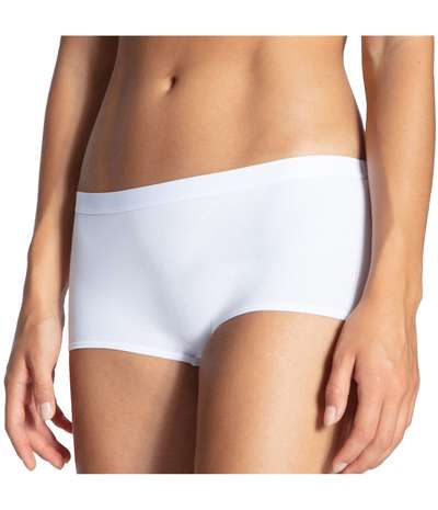 Natural Joy Regular Panty White – Vita Boxertrosor från Calida