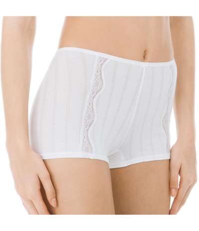 Etude Toujours High-Waist Panty White – Vita Boxertrosor från Calida