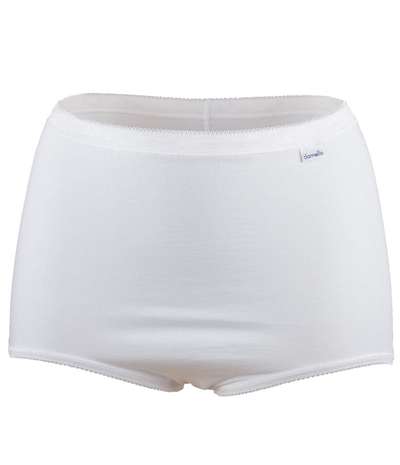 Classic Cotton Maxi Brief White – Vita brieftrosor från Damella