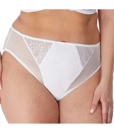 Charley High Leg Brief White – Vita brieftrosor från Elomi