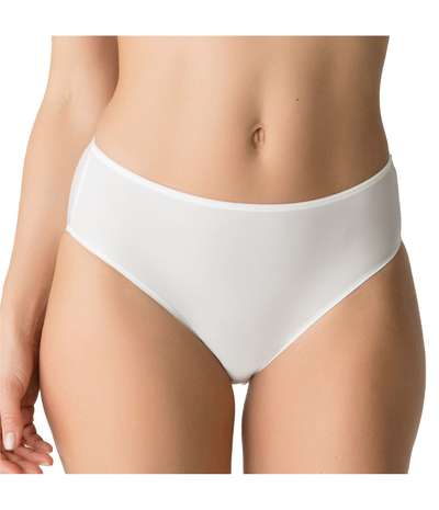 PrimaDonna Satin Full Briefs Ivory – Vita brieftrosor från Primadonna