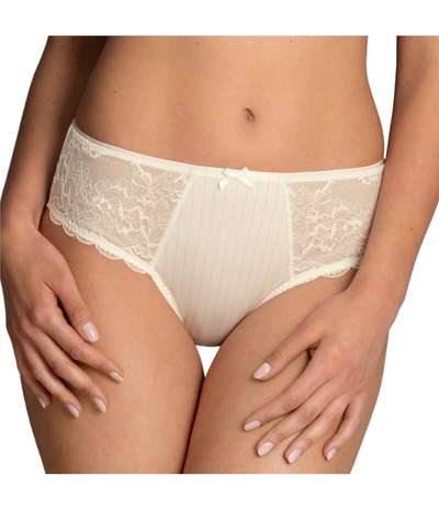 Antonia High-Waist Brief Ivory – Vita brieftrosor från Rosa Faia