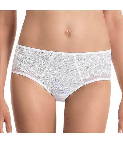 Selma Hight Waist Brief White – Vita brieftrosor från Rosa Faia