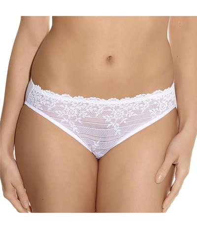 Embrace Lace Bikini Brief White – Vita brieftrosor från Wacoal