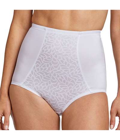 Miss Mary Jacquard Delight High Waist Panty White – Vita Trosor från Miss Mary of Sweden